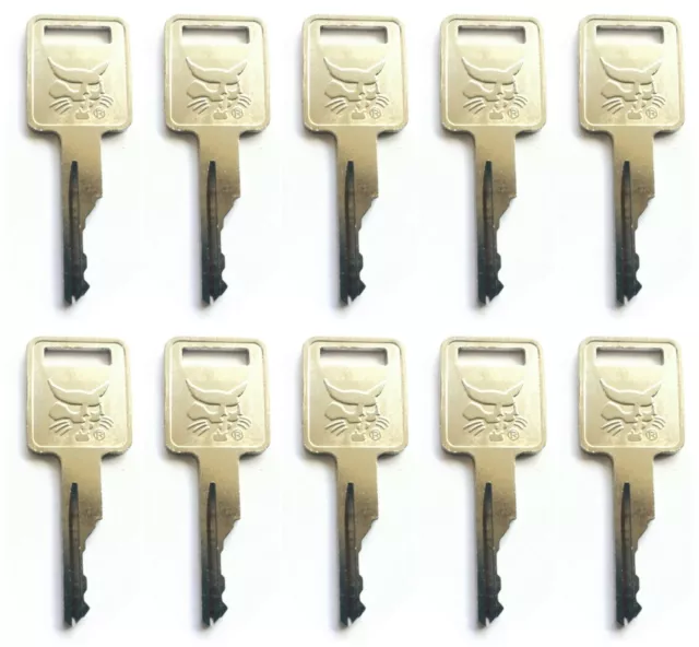 10pk BOBCAT IGNITION KEY Genuine OEM Skid-Steer Track Loader Mini Excavator Door