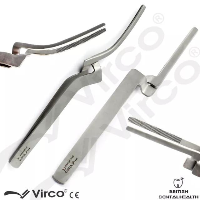 Set 2 Miller Articulating Paper Holder Forceps Droit & Coudés Dentaire Ortho