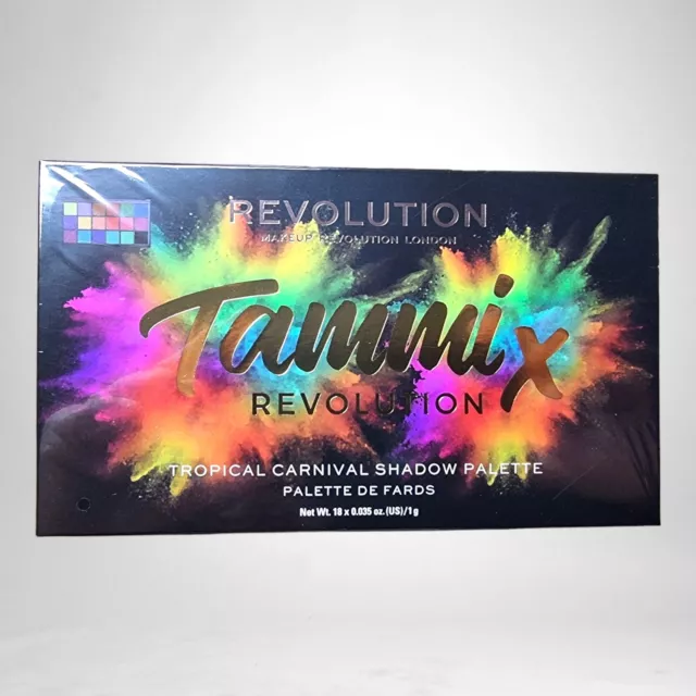 Makeup Revolution Tammi X Revolution tavolozza ombre carnevale tropicale - NUOVO