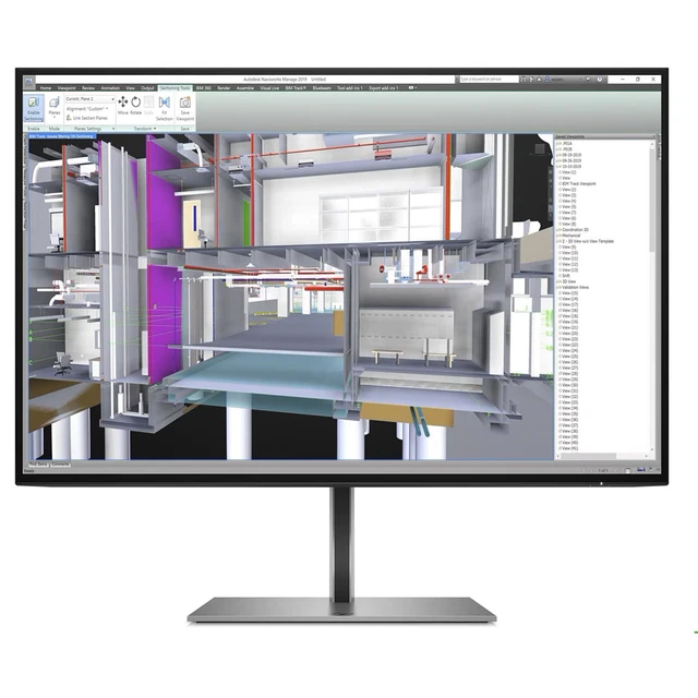 HP Z24u G3 Display 24" IPS WUXGA Monitor, 1920x1200, 60Hz, 5ms, USB-C, HDMI, DP