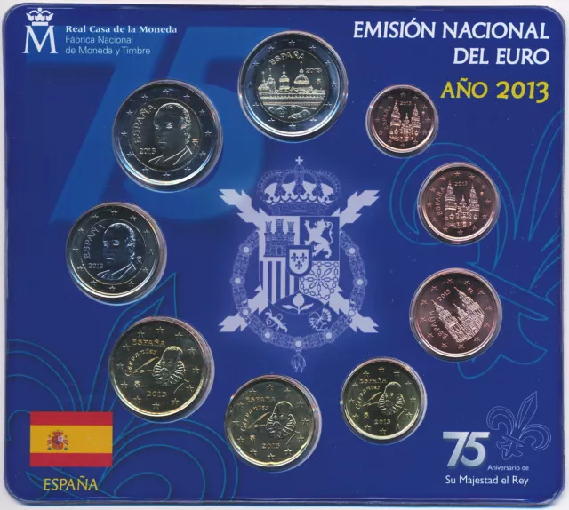 Spanien - Offizieller KMS 2013 5,88 inkl. 2 Euro Gedenkmünze