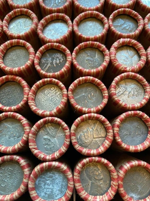 1 Roll 50 Steel 1943 Wheat Penny WWII Wartime Vintage Cent US Mint [Circulated] 3