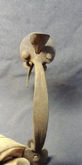 3 Large Antique Barn Door Gate Pull Handle Hardware Thumb Latch Industrial 10" 12