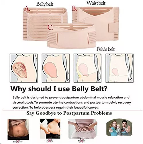 3 in 1 Postpartum Recover Slim Belly, Pelvis Waist Support Braces Set, Mum Gift
