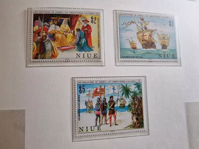 Niue 1992 Sg 731-733 500Th Anniv Of Discovery Of America By Columbus Mnh