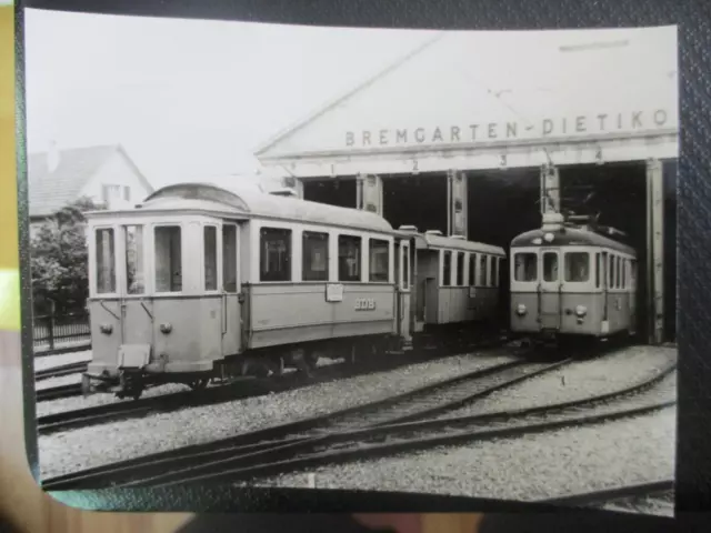 (1811A) Foto Strassenbahn, Bremgarten-Dietkon-Bahn, Bw 18 + 1, Dep. Br. 1965