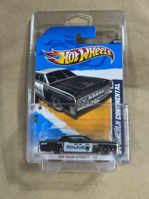 Hot Wheels 2012 HW Main Street '64 Lincoln Continental Police Black