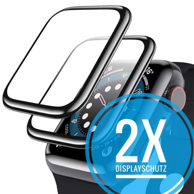 3D Acryl Glas Apple Watch Ultra 1 2 3 4 5 6 7 8 SE Panzerfolie 38 - 45mm