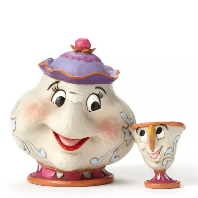 Jim Shore Disney Traditions - MRS POTTS AND CHIP Beauty and the Beast figurine 2