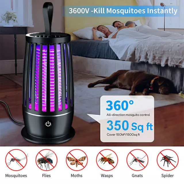 Elektrisch Insektenvernichter Bug Zapper Mückenfalle UV Fliegen Insektenschutz -