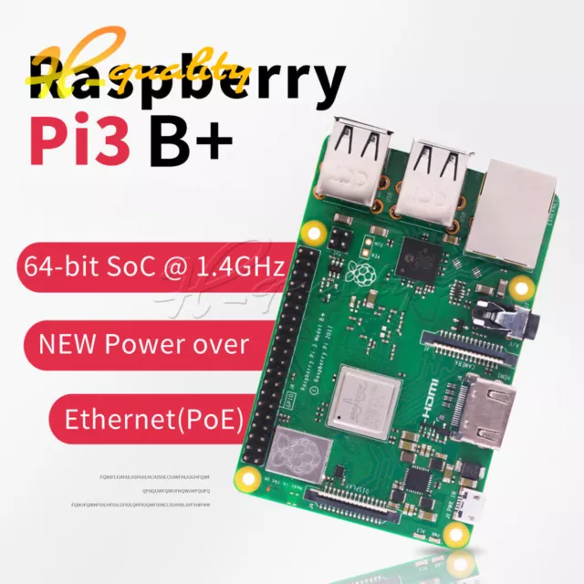 2018 Raspberry Pi 3 Model B+ 1.4GHz 64-bit Quad-Core ARM Cortex-A53 CPU