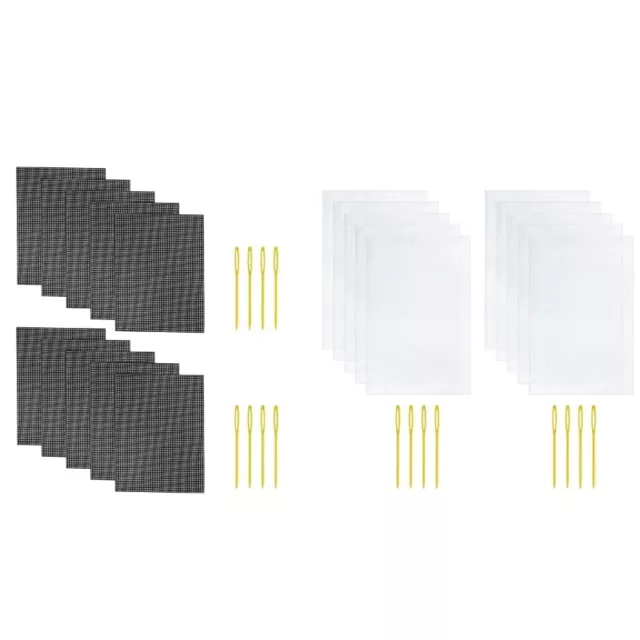 10Pcs CrossStitch Plastic Aids Mesh Screen Mesh Sheets for Embroidery Making