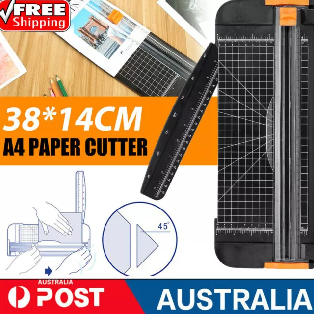 A4 Photo Paper Cutter Guillotine Card Trimmer Heavy Duty Ruler Home Office Arts