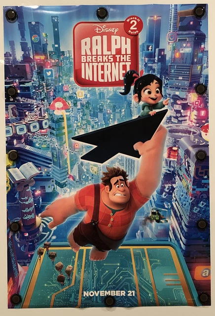 WRECK IT RALPH 2 Original 27" X 40" DS/Rolled Movie Poster - 2018 - DISNEY