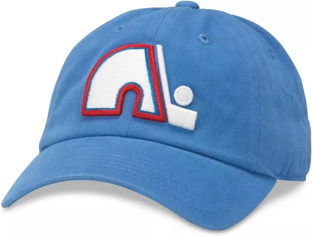 American Needle Quebec Nordiques NHL New Raglan Hat Hockey Dad Cap Blue OSFA New