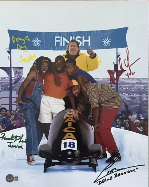 **WOW** Cool Runnings Cast Autographed Signed 11x14 Photo BAS Beckett