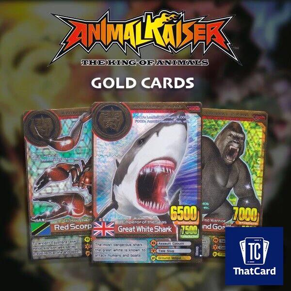 NAMCO BANDAI ANIMAL Kaiser GOLD Cards ALL EVOLUTIONS incl. Ultra Rare GREAT Ver. 19.99 - PicClick UK NAMCO BANDAI ANIMAL Kaiser GOLD Cards ALL EVOLUTIONS incl. Ultra Rare GREAT Ver. 19.99 - PicClick UK