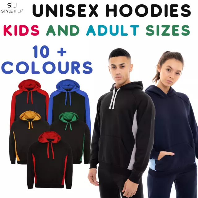 Unisex Adults/KID Hoodies/Jumpers brushed Sweatshirts Warm Cosy Various colours