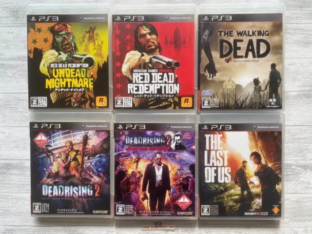 SONY PS3 Red Dead  & Undead Nightmare & Dead Rising & Walking Dead 6games set