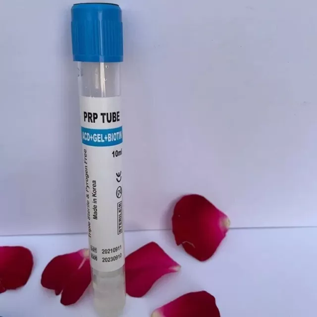 Tubos PRP Solución ACD A + Gel + Biotina 10 ml Paquete de 10 tubos largos... 2