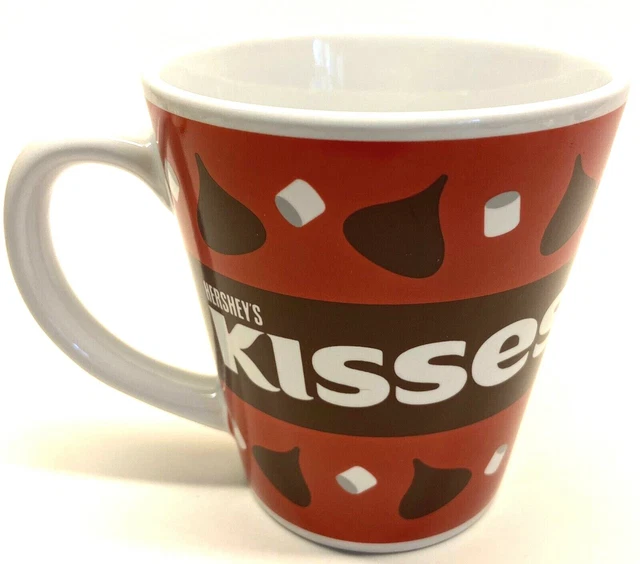 HERSHEYS CHOCOLATE KISSES Red Ceramic coffee Mug Cup EUC Galerie