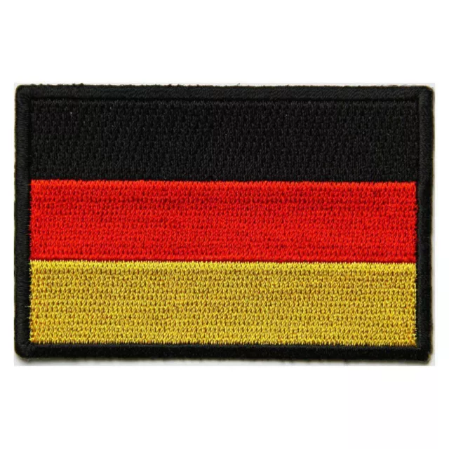 Embroidered Germany German Flag Sew or Iron on Patch Biker Patch