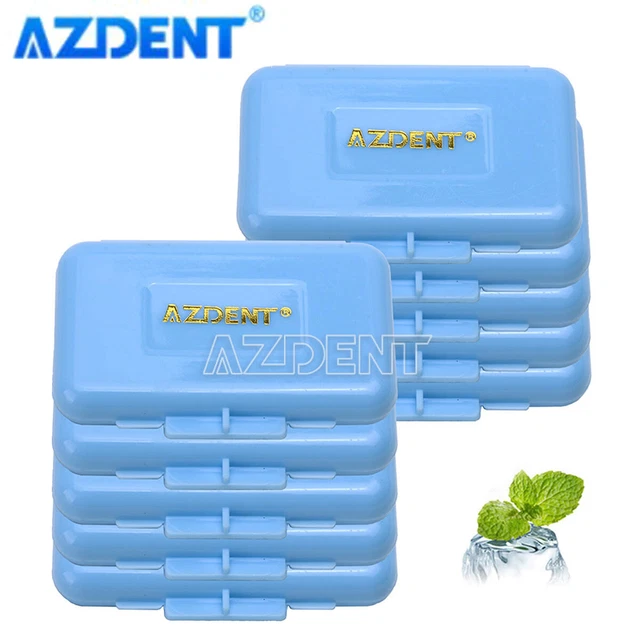 10 Pack Dental Orthodontic Wax Mint Scent Blue for Braces Bracket Gum Irritation