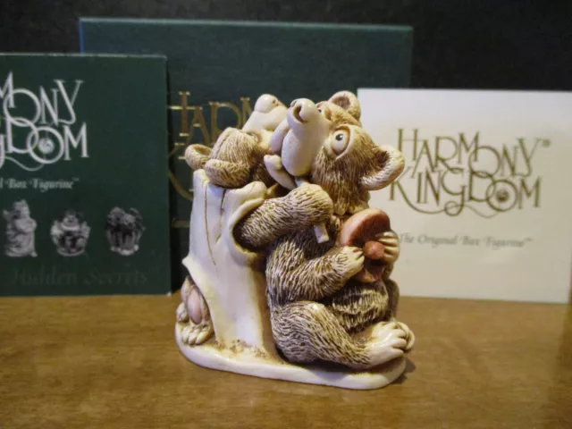 Harmony Kingdom Octobearfest Bears UK Made Marble Resin Box Figurine SGN