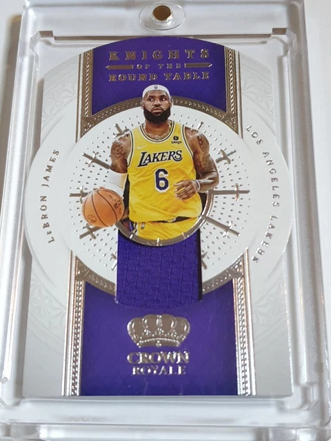 2021 PANINI CROWN Royale LeBron James #PATCH Game Worn Jersey