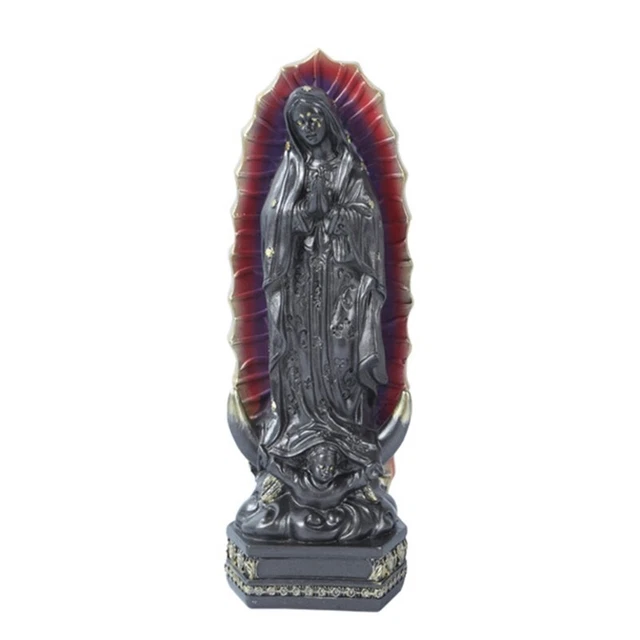 Our Lady of Guadalupe Blessed Mexico Virgin Catholic Figurine for Decor