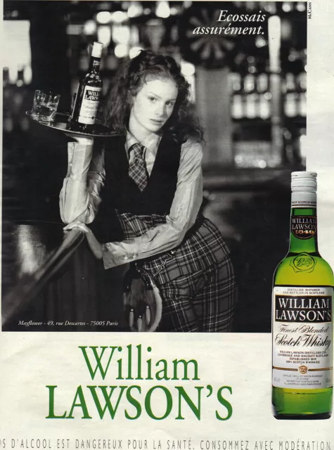 PUBLICITE ADVERTISING1995 WILLIAM LAWSON'S scotch whisky