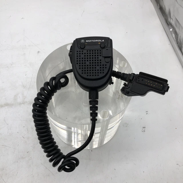 Motorola RMN5038A rugged remote speaker mic with volume control and emergency
