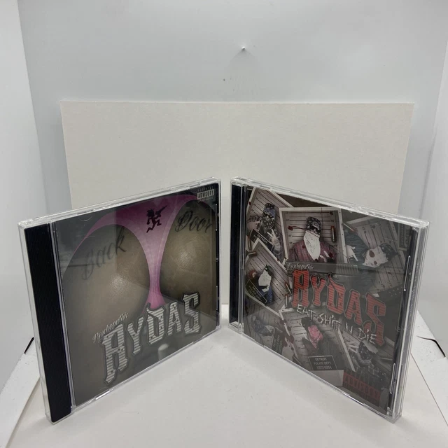 Lot Of 2 - CDs Psychopathic Rydas Eat Sh*t & Die And Back Door ICP Twiztid CD Lot Of 2 - CDs Psychopathic Rydas Eat Sh*t & Die And Back Door ICP Twiztid CD