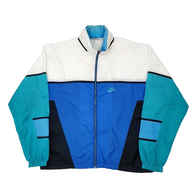 NIKE WINDBREAKER JACKET Coat Vintage 1980s Windrunner Hooded Mens