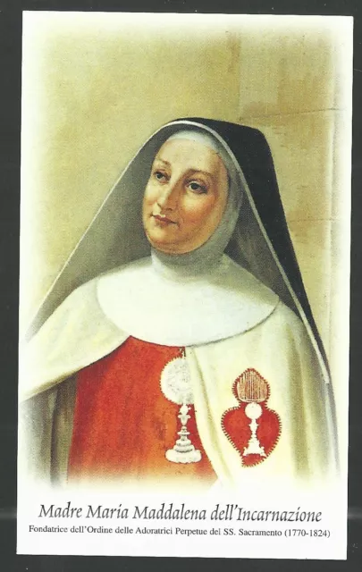 Estampa de la Madre Magdalena andachtsbild santino holy card santini