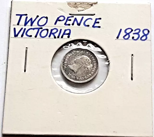 ARGENTO 0.925 Regno Unito 2 pence, 1838