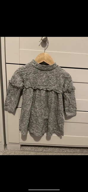 NEXT baby girl grey dress 9-12 months