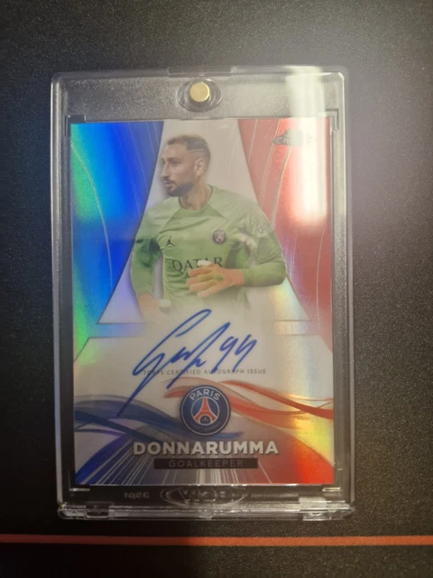 Carte Topps Chrome Donnarumma PSG 2022-2023 - Auto On Card 47/50, Non Gradée NM/MT+