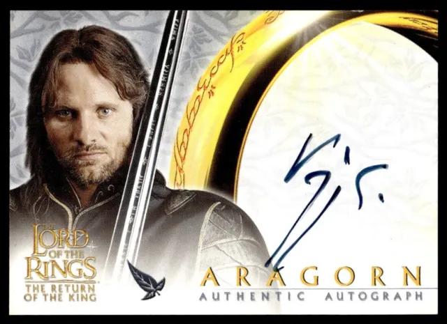 2003 Lord Of The Rings Return Of The King Auto Viggo Mortensen As Aragorn