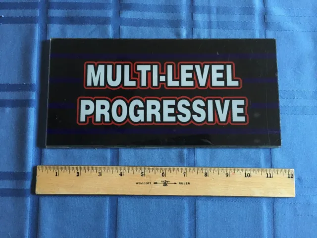 Multi-Level Progressive Slot Machine Casino Sign