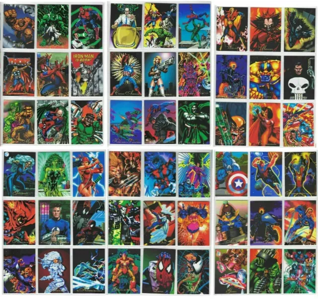 1995 Marvel Pepsicards Full Set Cards Basic + Specials + Holograms Spidy Reprint