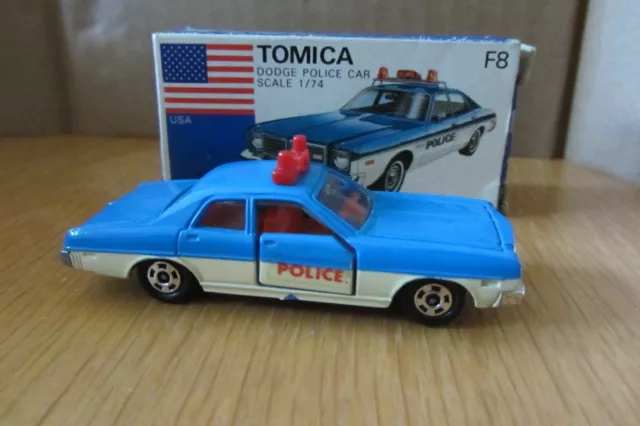 Tomy Tomica Japan Dodge Coronet Custom Police Mint  In Box