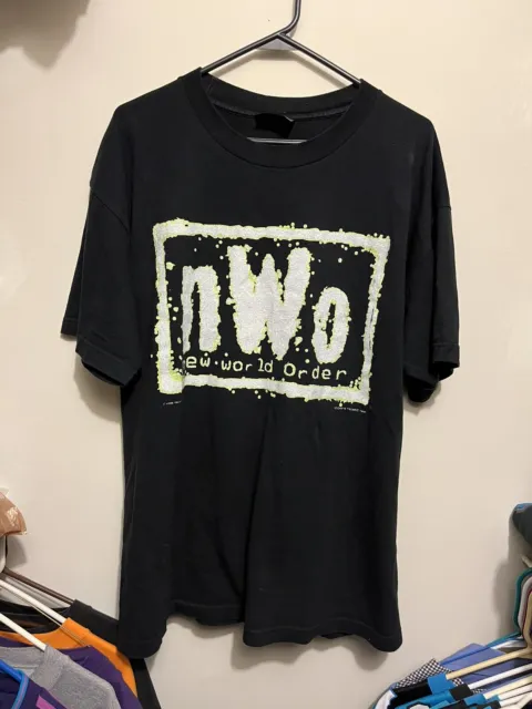Vintage  WCW NWO Shirt 1998 Size XL WWF WWE  black wrestling