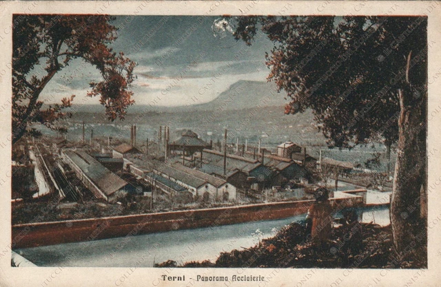 1924 TERNI Panorama Acciaierie Cartolina