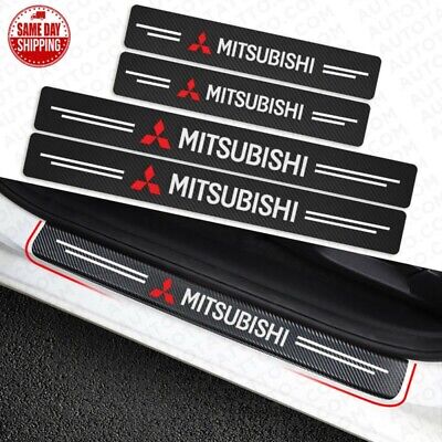 4x Car Door Plate Sill Scuff Anti Scratch Decal Sticker Protector for Mitsubishi