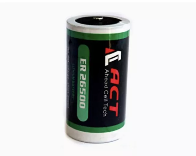 2x ER26500 C Cell Battery 3.6V 9000mAh High Energy Li-SOCl2 Batteries