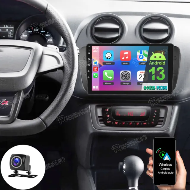 Für Seat Ibiza IV 6J 2009-2013 Android 13 Carplay Autoradio GPS Navi RDS +Kamera