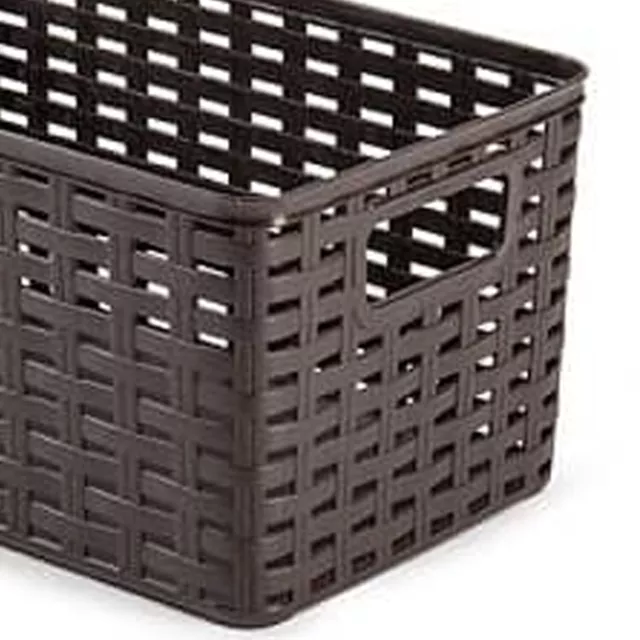 Cesta de almacenamiento organizador Rattan mimbre 5 Litros Wengu 3