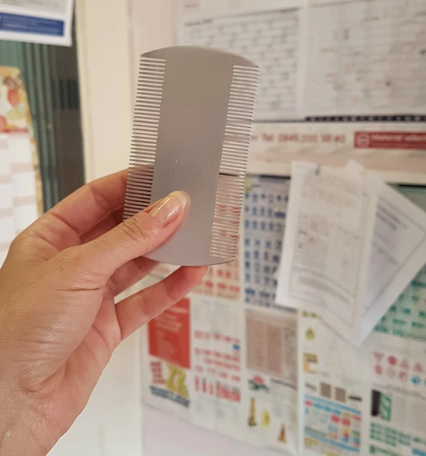 Nit Comb Metal Large 4" Double Sided Head Lice Metal Hair Nit Comb Headlice Nits 4
