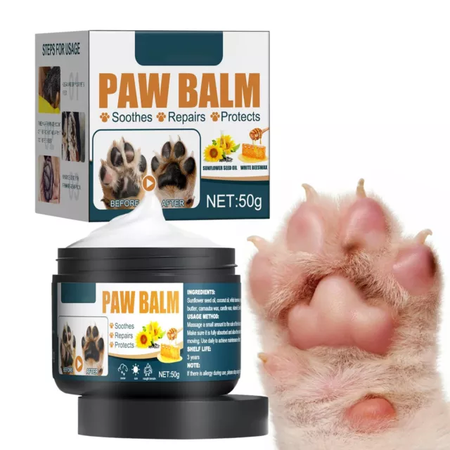 Baume Pour Pattes De Chat Et Chien Crème Apaisante Naturelle Sans Danger R